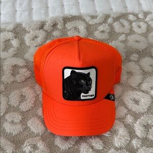 Goorin Bros Vibrant Orange Panther Cat Cap